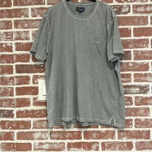 Wallin & Bros Mens Gray Pocket Short Sleeve Casual Cotton Tee Size XL